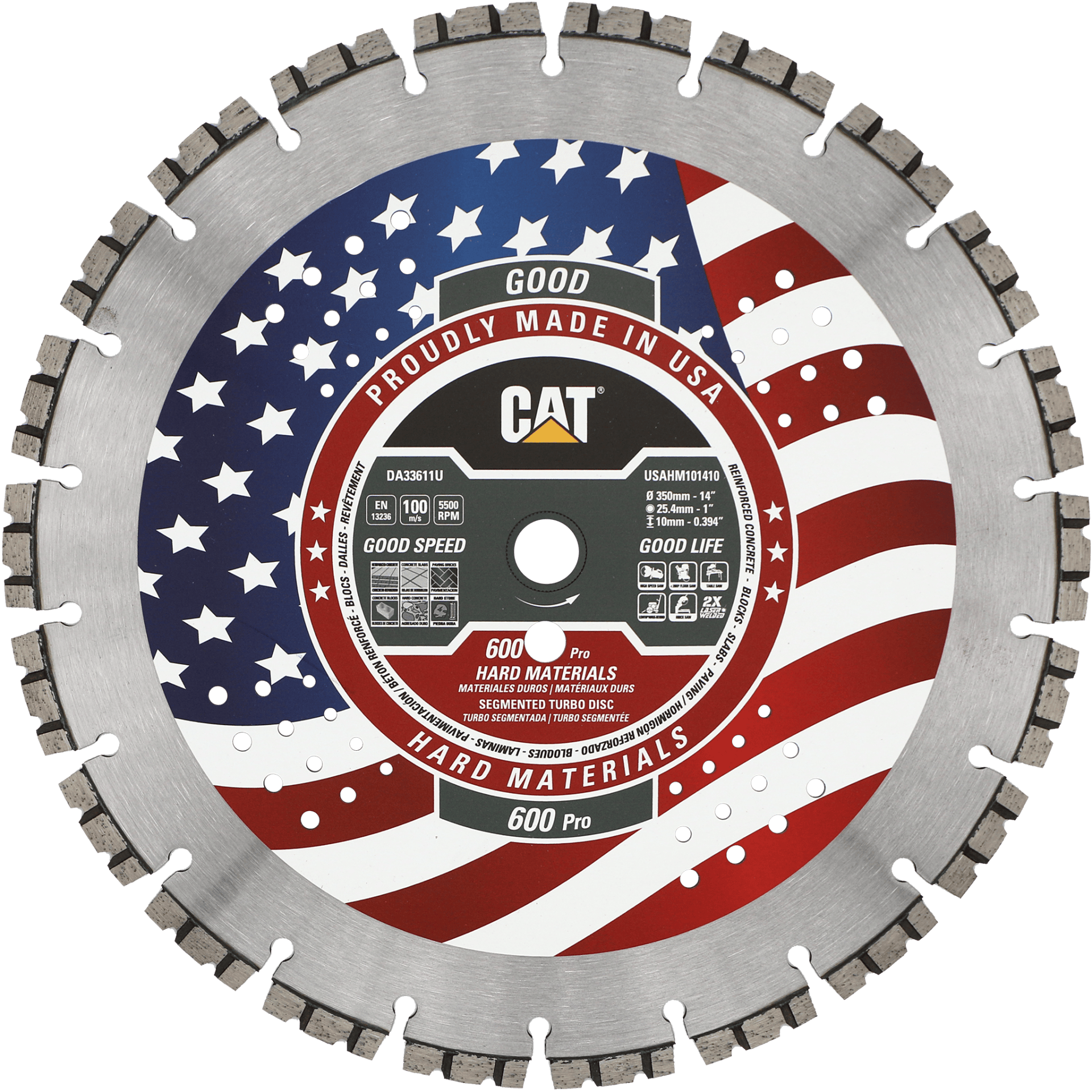 USAHM10-10 TURBO SEGMENTED DIAMOND BLADE